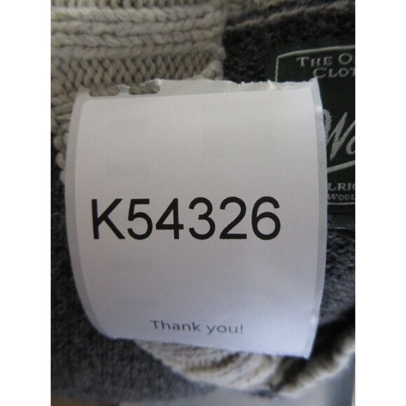 Woolrich Sweater XL Wool Henley Pullover Elbow Patches Blade Collar - Picture 12 of 12